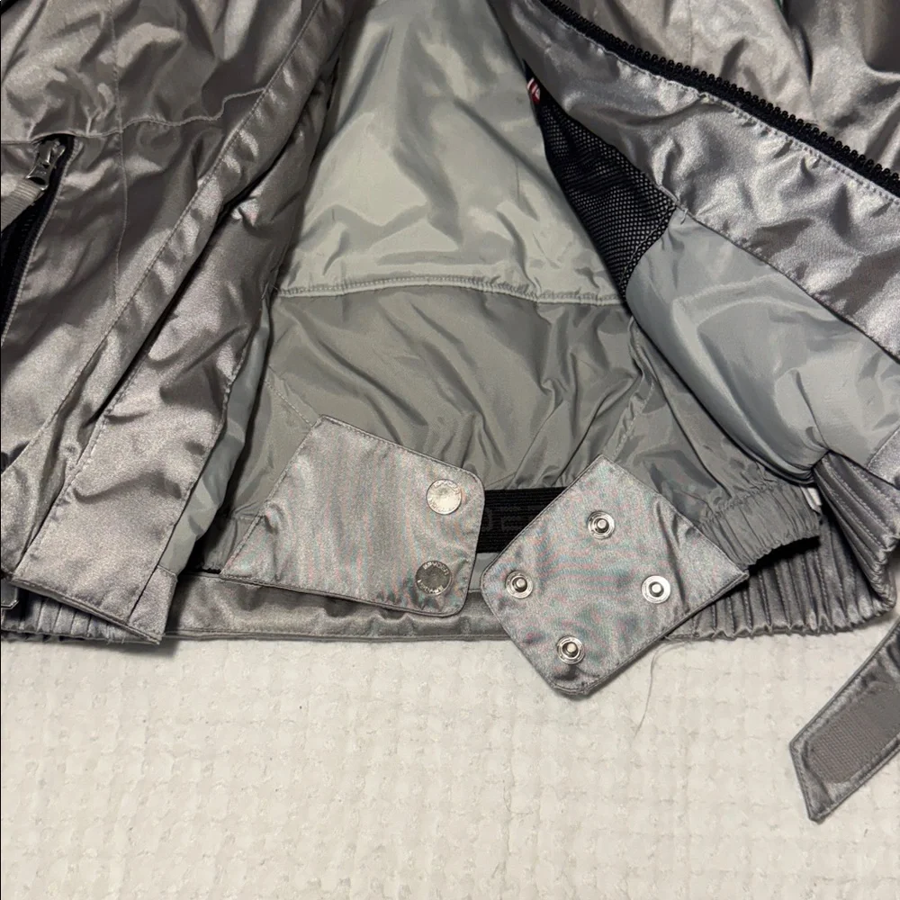 Spyder Girls Lola Insulated Ski or Snow Jacket Silver - Picture 8 of 13